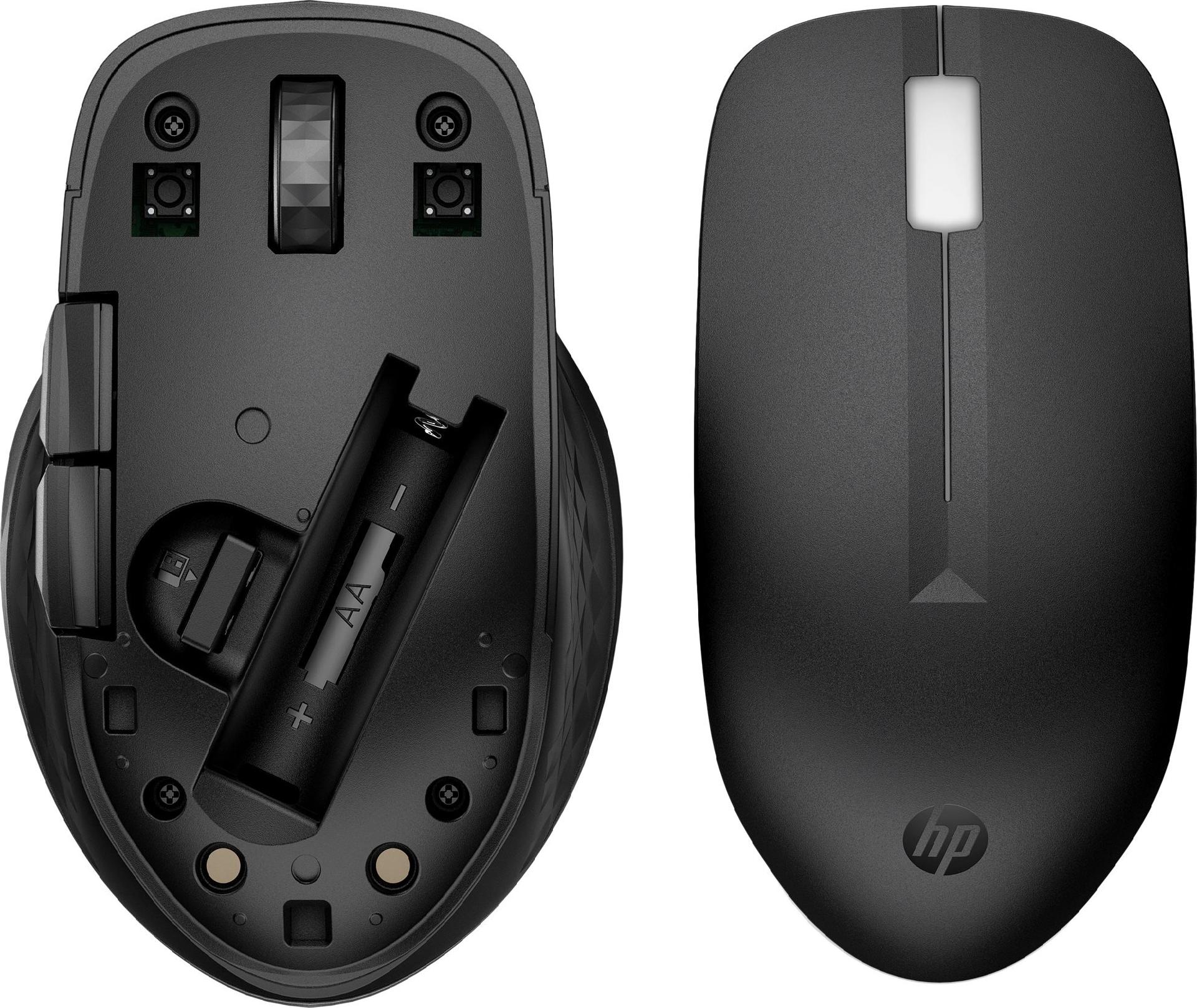 HP 435 Multi-Device Wireless Maus 4000 DPI Bluetooth 5.2 Schwarz