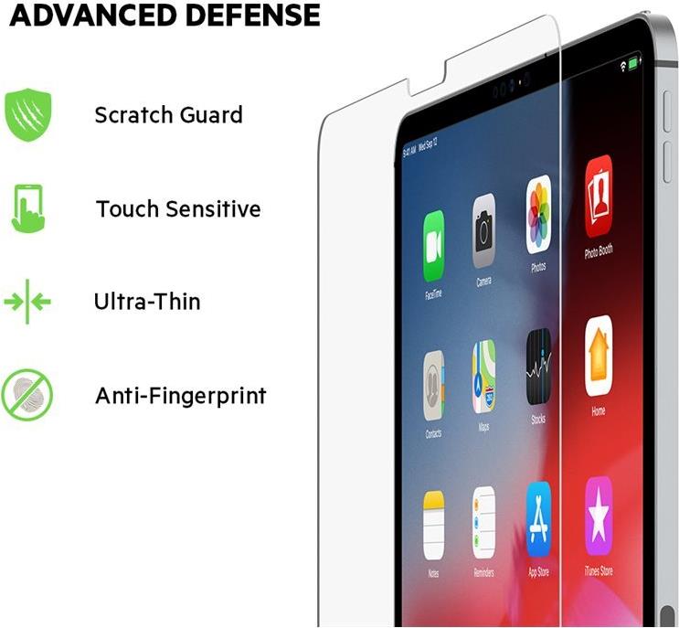 Belkin SCREENFORCE TemperedGlass Displayschutzglas für iPad Pro 12,9" (2018) Transparent