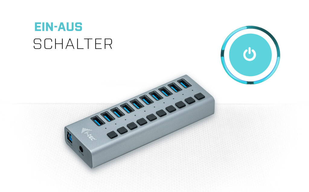 i-tec i-Tec USB 3.0 Charging HUB 10 Port + Power Adapter 48 W Grau