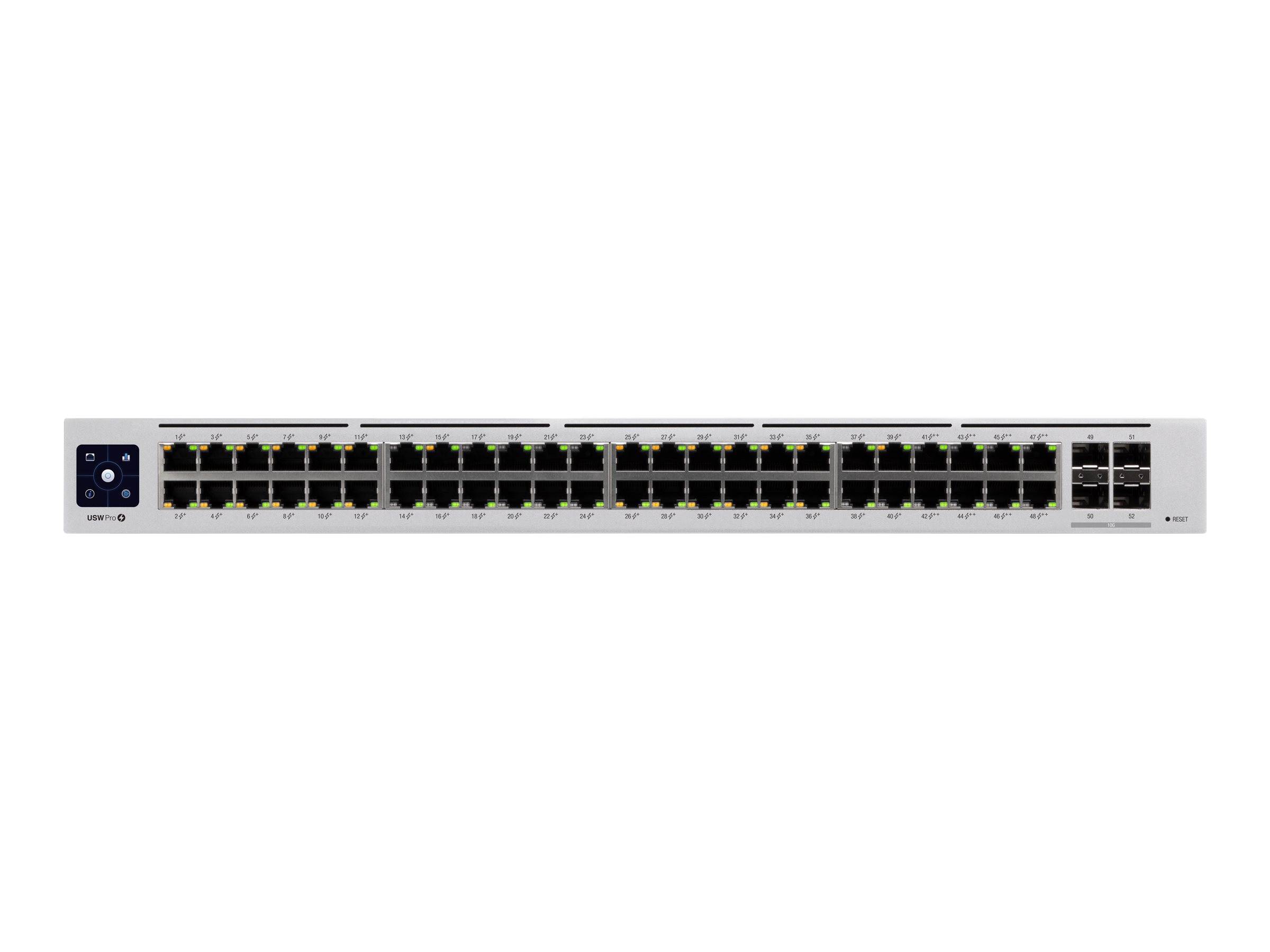 Ubiquiti UniFi Switch USW-PRO-48-POE 48-Port PoE++ Managed Gigabit Switch 4x 10G SFP+ Weiß