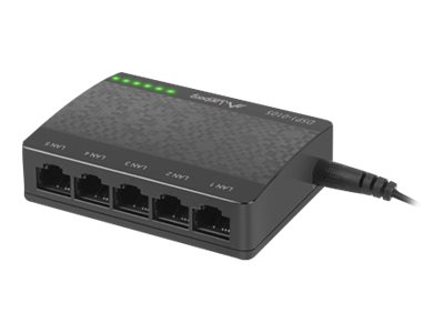 Lanberg DSP1-0105 Switch 5 x 10/100 Fast Ethernet Schwarz