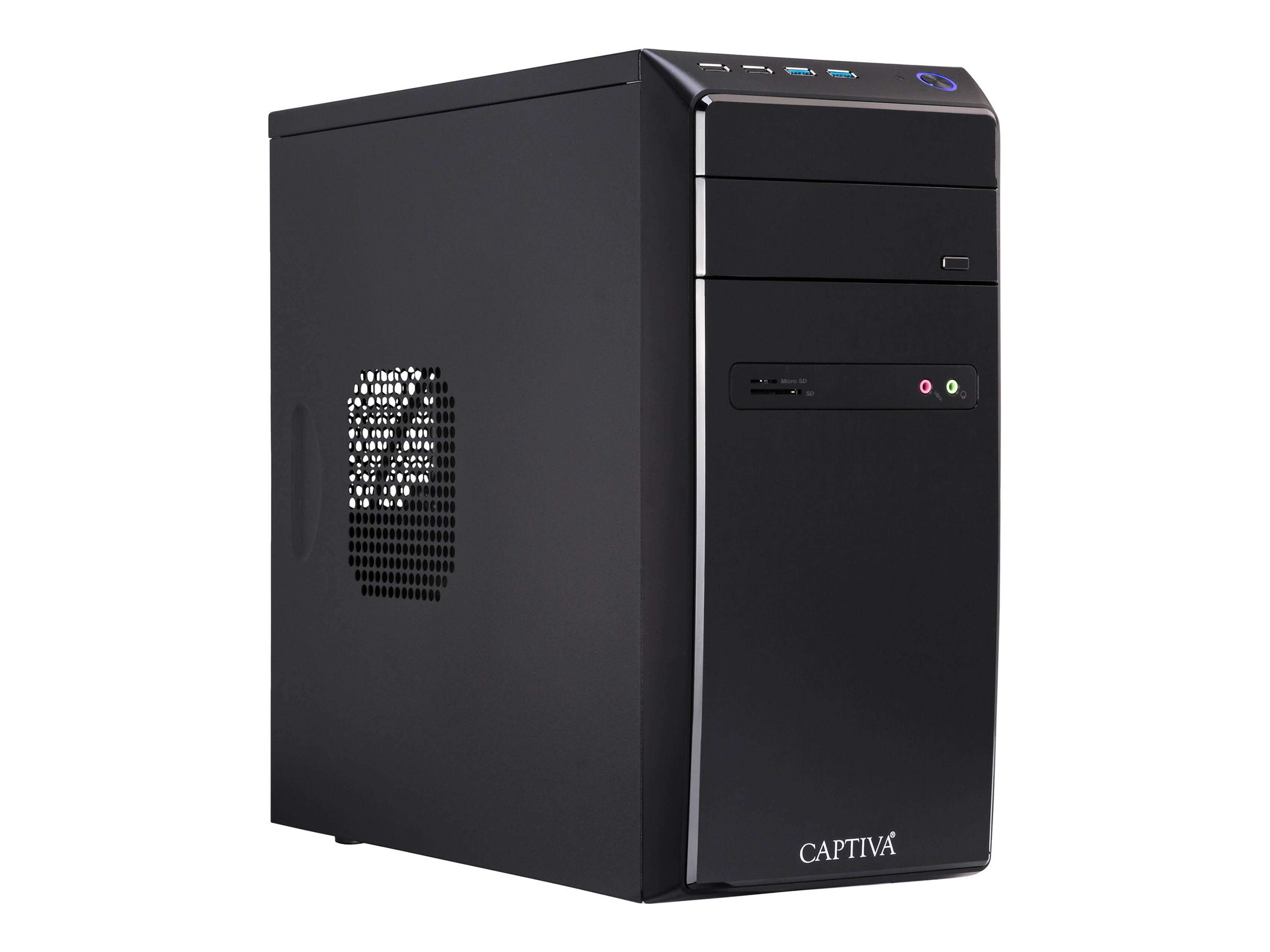 CAPTIVA B5A 21V4 Desktop-PC AMD Ryzen 5 5600G 16 GB RAM 1 TB SSD Windows 11 Home Schwarz