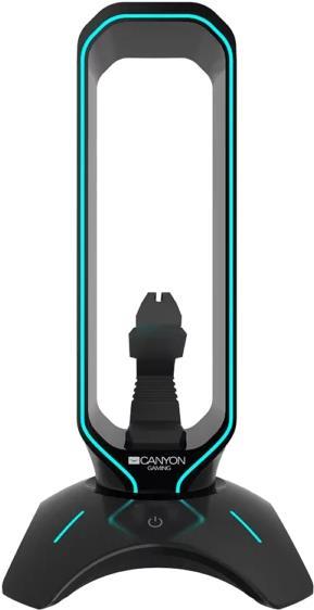 Canyon Gaming WH200 - Hub - with headset stand and mouse bungee - 2 x USB2.0 - Desktop (CND-GWH200B)
