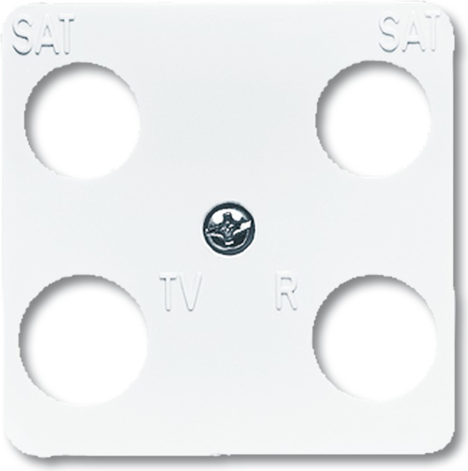 Busch Jaeger 1753-0-8642 Wandplatte/Schalterabdeckung Weiß (1753-0-8642)