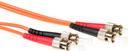 Ewent 1 meter LSZH Multimode 62.5/125 OM1 fiber patch cable duplex with ST connectors ST-ST 62.5/125 DUPLEX 1.00M (EL1001)