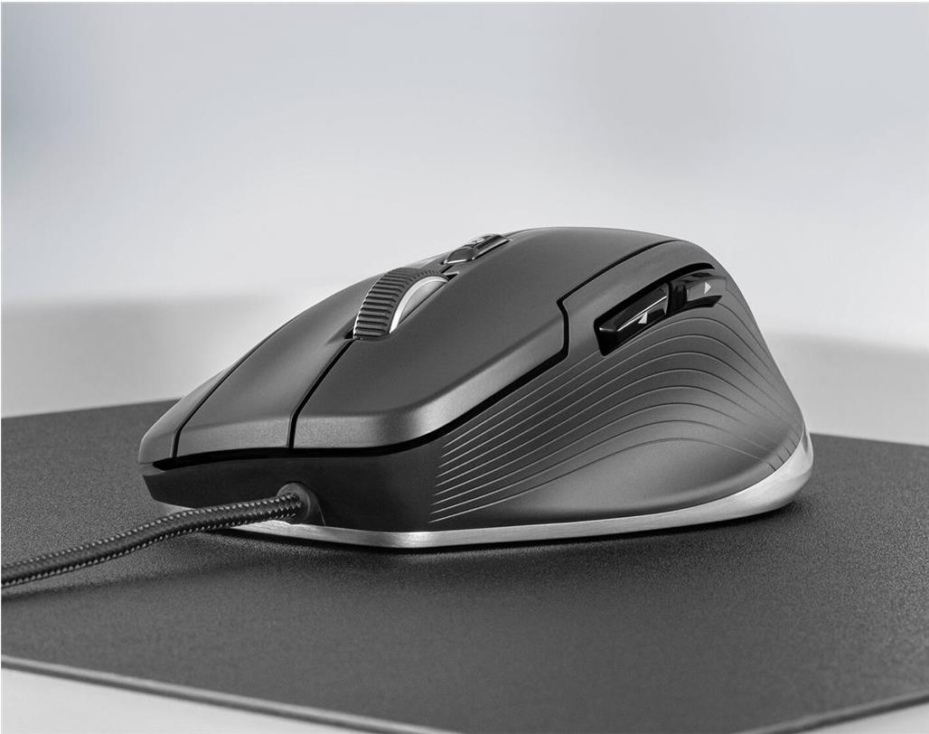 3Dconnexion CadMouse Compact Kabelgebundene Ergonomische Maus 7 Tasten USB Schwarz