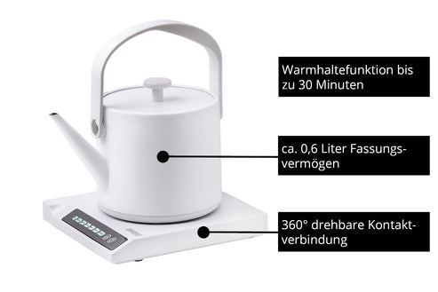 Unold Clara Wasserkocher 0,6 l 1000 W Weiß