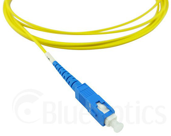 BlueOptics Simplex LWL Patchkabel LC/UPC-SC/APC SM OS2 3 m Blau, Gelb