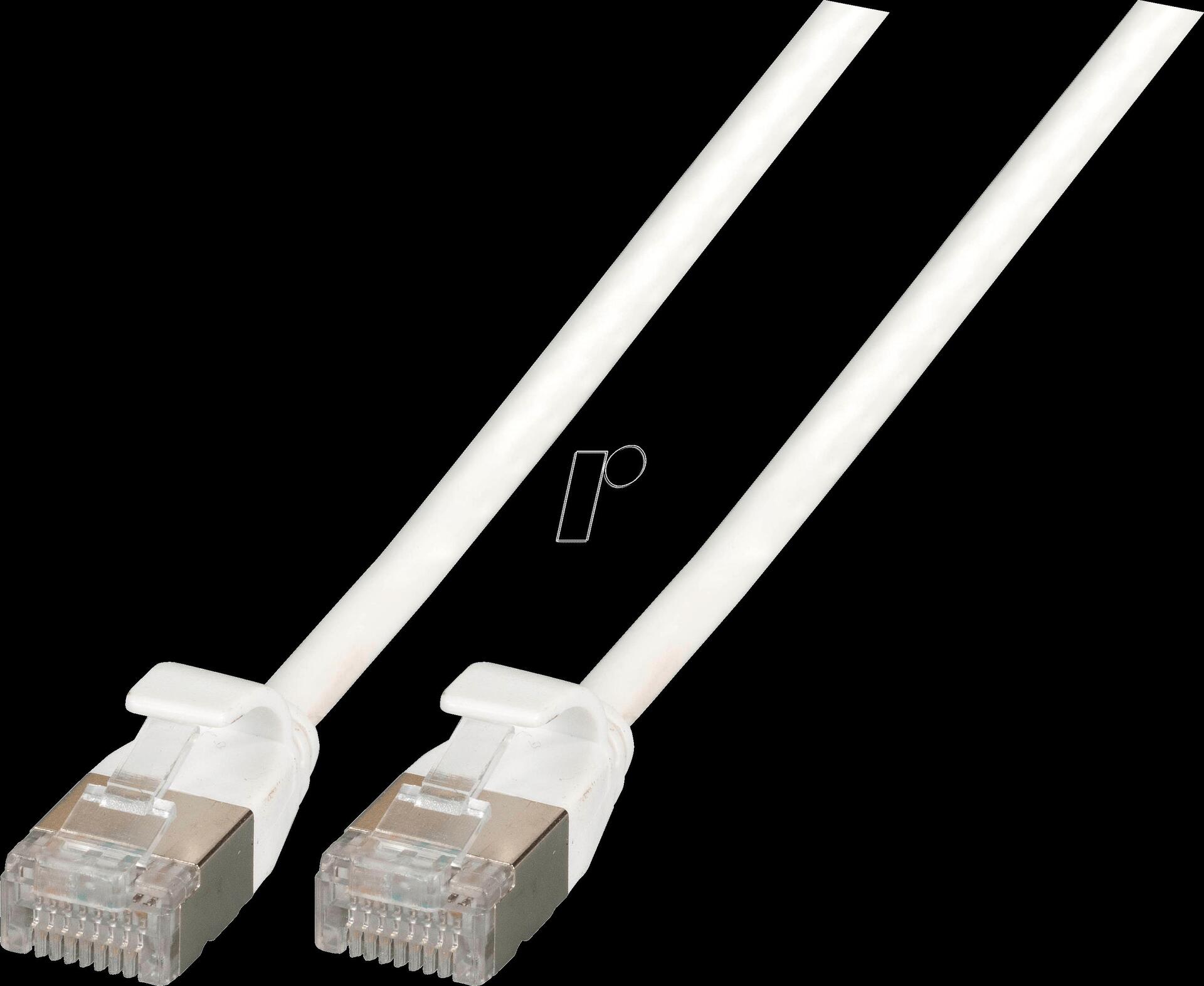 EFB-Elektronik RJ45 Patchkabel Cat.6A U/FTP TPE 4mm ultraflex weiß 3m Hersteller: EFB Elektronik (K5547WS.3)