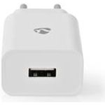 Nedis Netzladegerät 12 W 1x 2.4 A A - Anzahl der Ausgänge: 1, USB-A, Lightning 8-Pin (Lose) Kabel, Single Voltage Output (WCHAL242AWT)