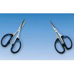 WEDO Silhouetten-Schere Soft-Cut, spitz, Länge: 105 mm Spezial-Schere aus gebürstetem Edelstahl, mit großen (979 4)