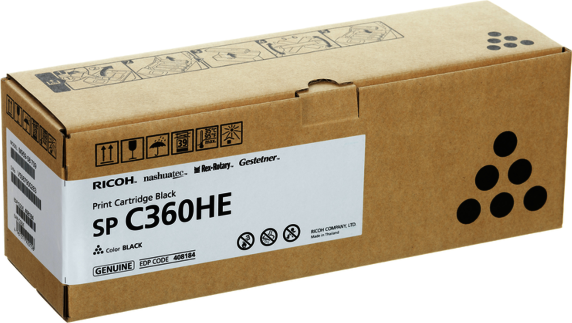 RICOH Toner Catrige Black for SP C360DNw standard capacity 7k pages ISO/IEC 19798