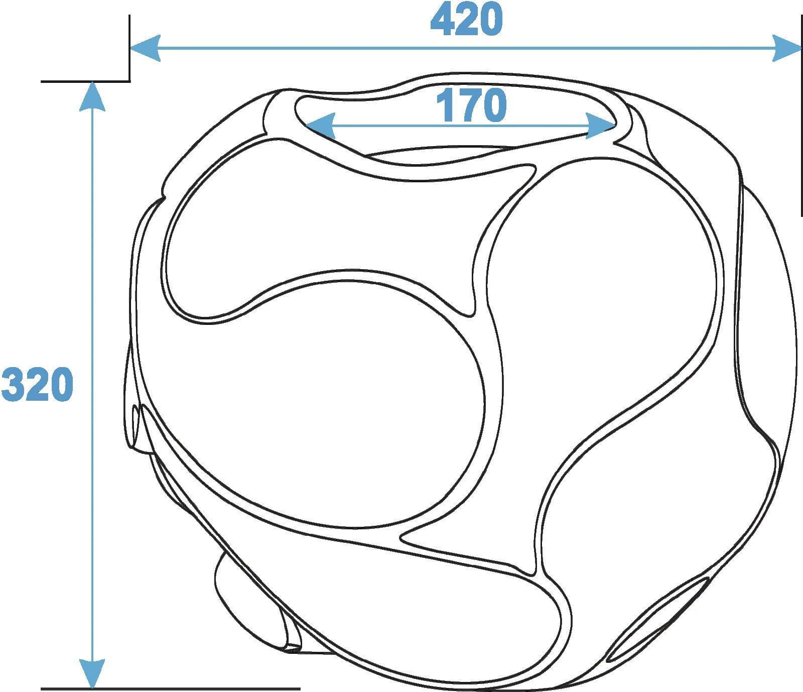 EUROPALMS Designübertopf BUBBLE-35, braun (83011903)