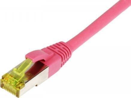 Patchkabel RJ45, CAT6A 500Mhz,25m, magenta, S-STP(S/FTP), TPE/LSZH(Ultraflex), AWG26, mitCat.7 Rohkabel, Synergy 21 (S217710)