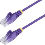 StarTech.com 1m Purple Slim CAT6 Ethernet Cable, Snagless, 28AWG, LSZH (N6PAT100CMPLS)