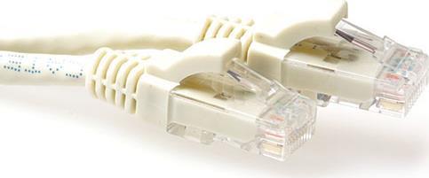 ACT Ivory 30 meter U/UTP CAT6 patch cable snagless with RJ45 connectors. Cat6 u/utp snagless iv 30.00m (IS8430)