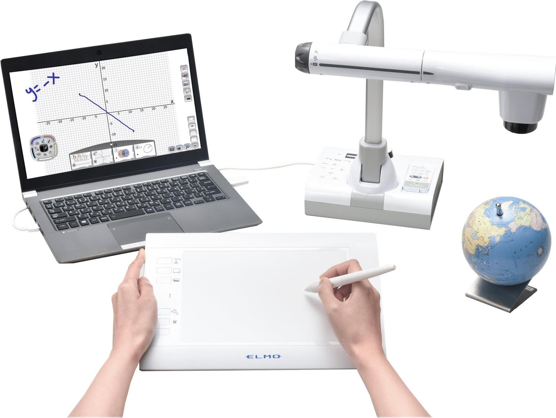 Elmo CRA-2 Digitalisierer kabellos/kabelgebunden 2,4 GHz USB 203,2 x 127 mm Weiß