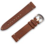 JT Berlin Watchband Alex II Vintage | Universal 20mm | braun - Edelstahl | M | 10845 (10845)