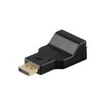 Wentronic Goobay DisplayPort zu VGA Adapter 1.1, Schwarz - DisplayPort-Stecker > VGA-Buchse (15-polig) (63489)