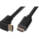 UNITEK Y-C1002 HDMI 2.0, 90° 4K60HZ,3M Kabel Schwarz (Y-C1002)