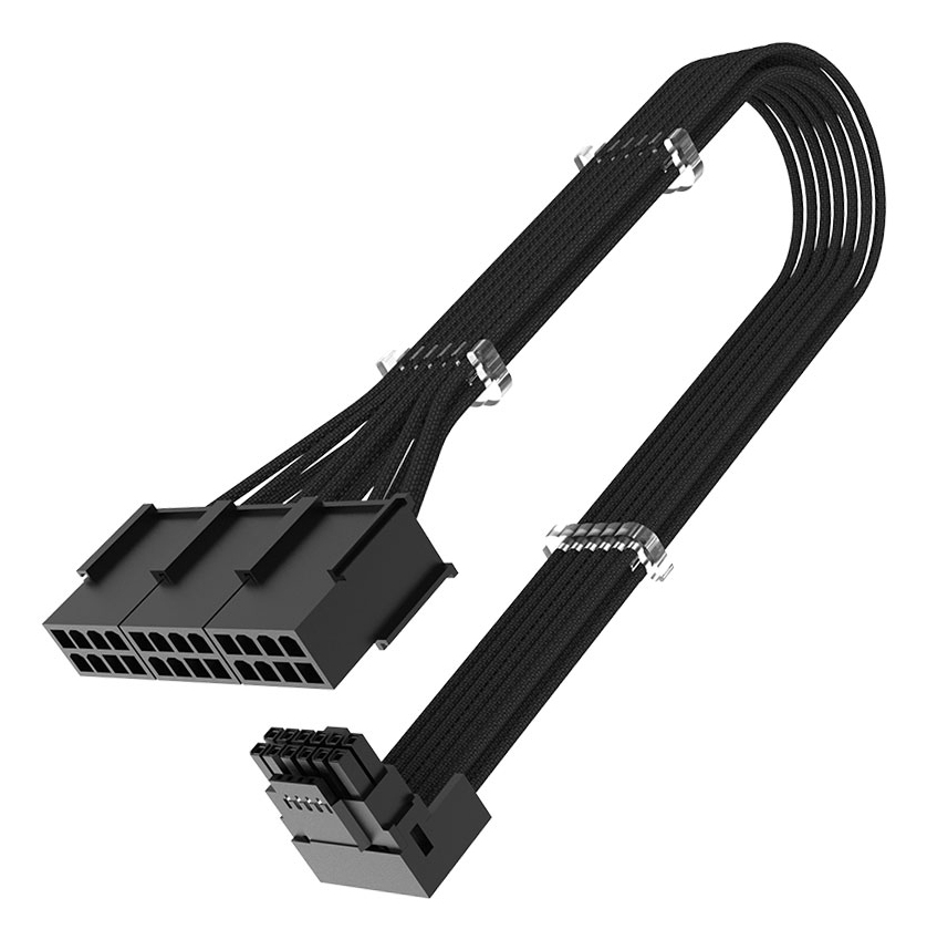 Akasa G-Nexus PX24 12+4-pin auf 3x8-pin 0,3 m Schwarz