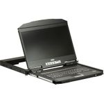 Aten CL3700NW. Bildschirmdiagonale: 47 cm (18.5" ), Bildschirmauflösung: 1920 x 1080 Pixel, Helligkeit: 350 cd/m². Tastatur Porttyp: USB, Maus-Porttyp: USB, Video Porttyp: HDMI. Netzteiltyp: AC, Netzteil Eingansgsspannung: 100 - 240 V, Netzteilfrequenz: 50/60 Hz. Breite: 477 mm, Höhe: 42,8 mm, Tiefe: 480,6 mm. Mitgelieferte Kabel: AC, HDMI, USB (CL3700NW-UK)