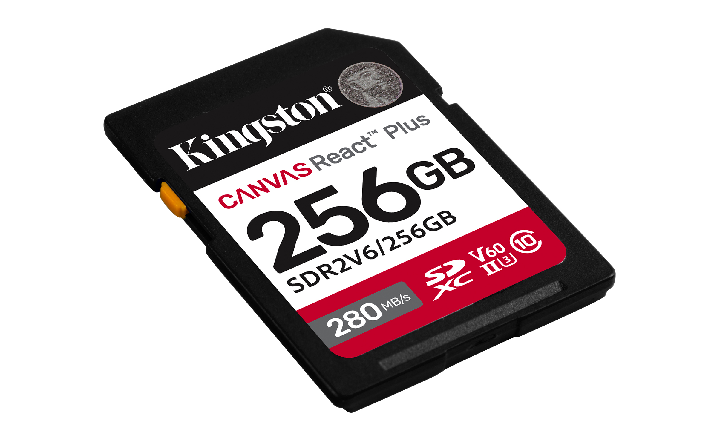 Kingston Canvas React Plus 256 GB SDXC UHS-II V60 U3 Class 10 Schwarz