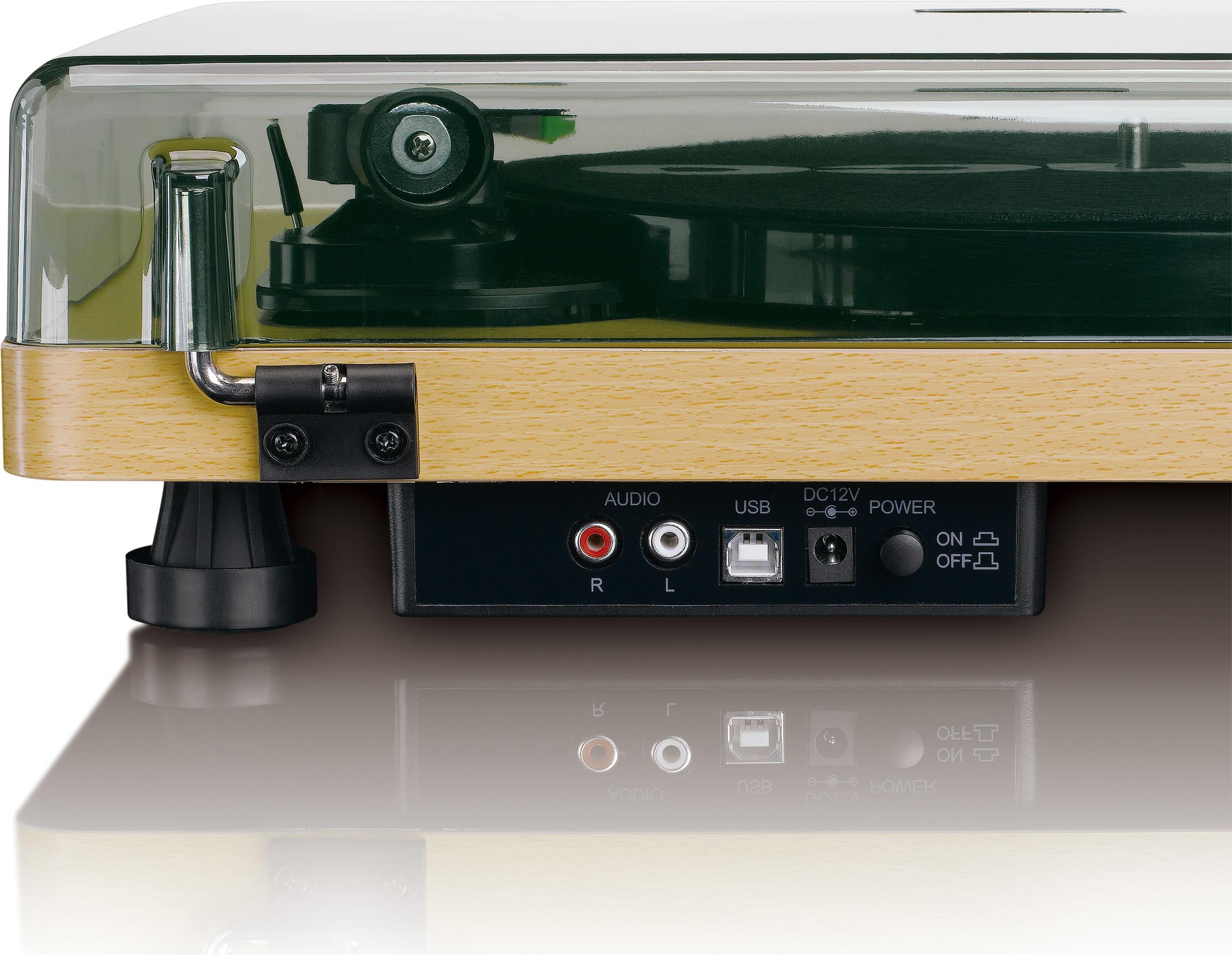 Lenco L 30 WOOD Belt drive audio turntable Plattenspieler (L 30W)  - Onlineshop JACOB Elektronik