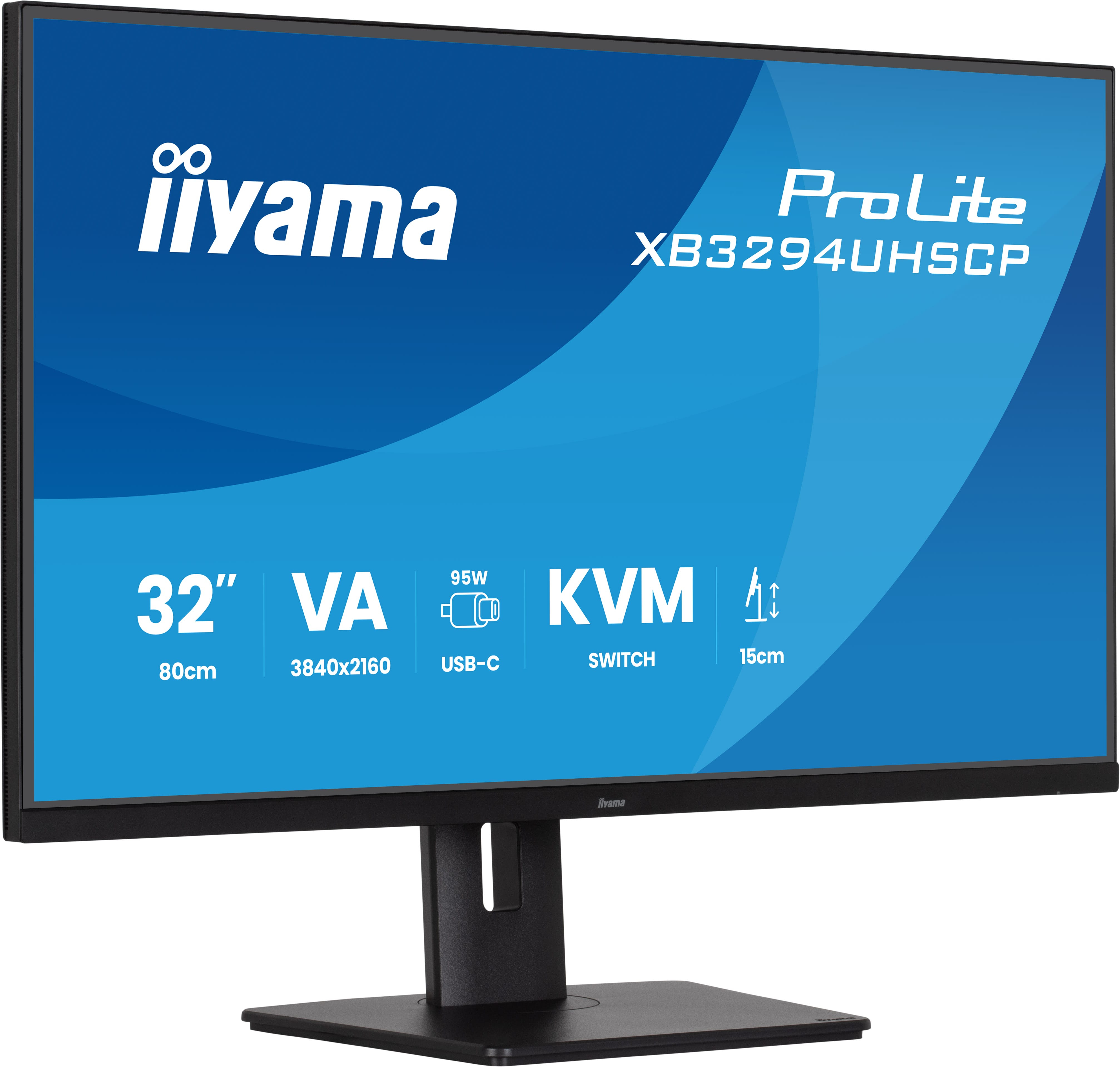 iiyama ProLite XB3294UHSCP-B1 31.5" 4K Monitor Schwarz