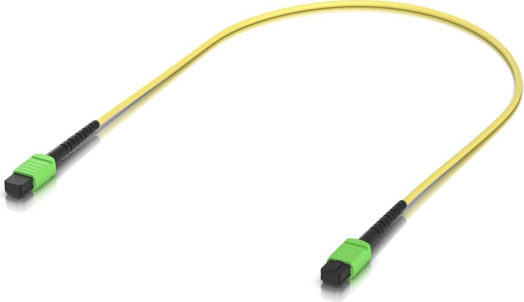 Ubiquiti Indoor OS2 single-mode fiber B APC connectors designed for 100G applications. 0.5M (UACC-OFC-SA-MPMP-0.5M)