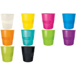 Esselte-Leitz LEITZ Papierkorb WOW, aus Kunststoff, 15 Liter, schwarz rund, hochglänzend, integrierter Tragegriff, glatte innere - 1 Stück (5278-10-95)