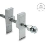 Delock Klammer für Tierabwehr Barriere / Taubenabwehr für Photovoltaik Solarmodule Aluminium (90997)