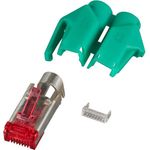 RJ45-Hirose Stecker STP, TM21 grün, 100 Stück, 3 Elemente, Cat.6 Hersteller: HIROSE (H7641.8-100)