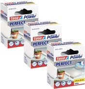 Tesa Gewebeband -Set Perfect 38 mm x 2.75 m 3 Rollen Weiss (56343-00501-04)