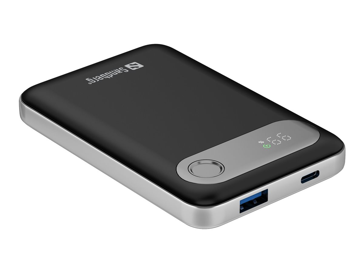 Sandberg Travel Powerbank 10000 mAh 20 W Schwarz