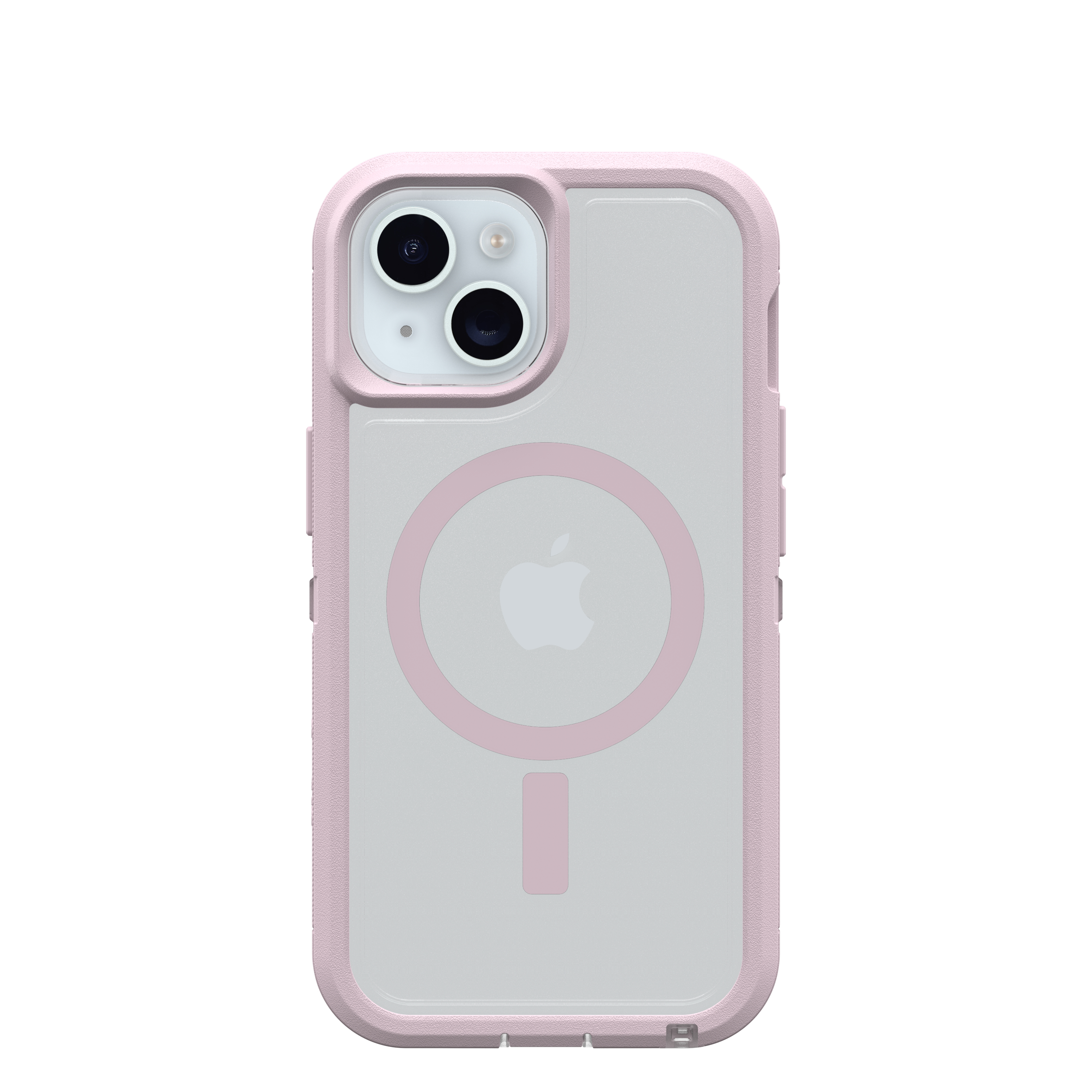 OtterBox Defender Series XT Clear MagSafe Schutzhülle für iPhone 13/14/15/16e Bergfrost (klar/pink)