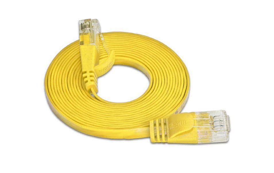 Wirewin Slim Cat.6 Patchkabel U/UTP RJ-45 0,5 m Gelb