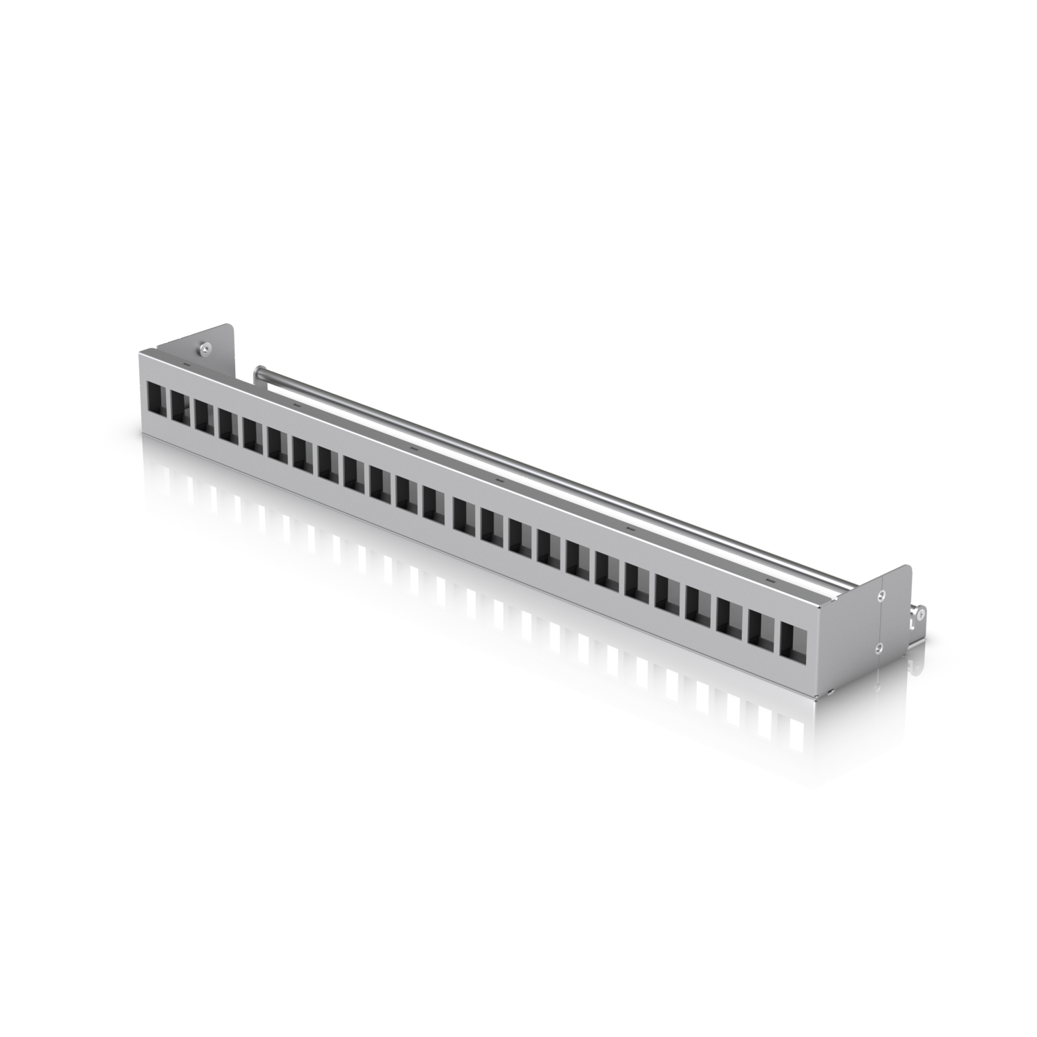 Ubiquiti UACC-Rack-Panel-Patch-Blank-24 Leeres Keystone-Patchpanel 1U 24 Ports Grau