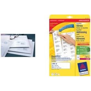 Avery - Adressetiketten - weiß - 63,5 x 38,1 mm - 5250 Etikett(en) (250 Bogen... - Avery - Adressetiketten - weiß - 63,5 x 38,1 mm - 5250 Etikett(en) (250 Bogen...