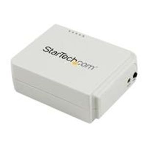 StarTech.com 1 Port USB WLAN 802.11 b/g/n Printserver mit 10/100 Mb/s Etherne...