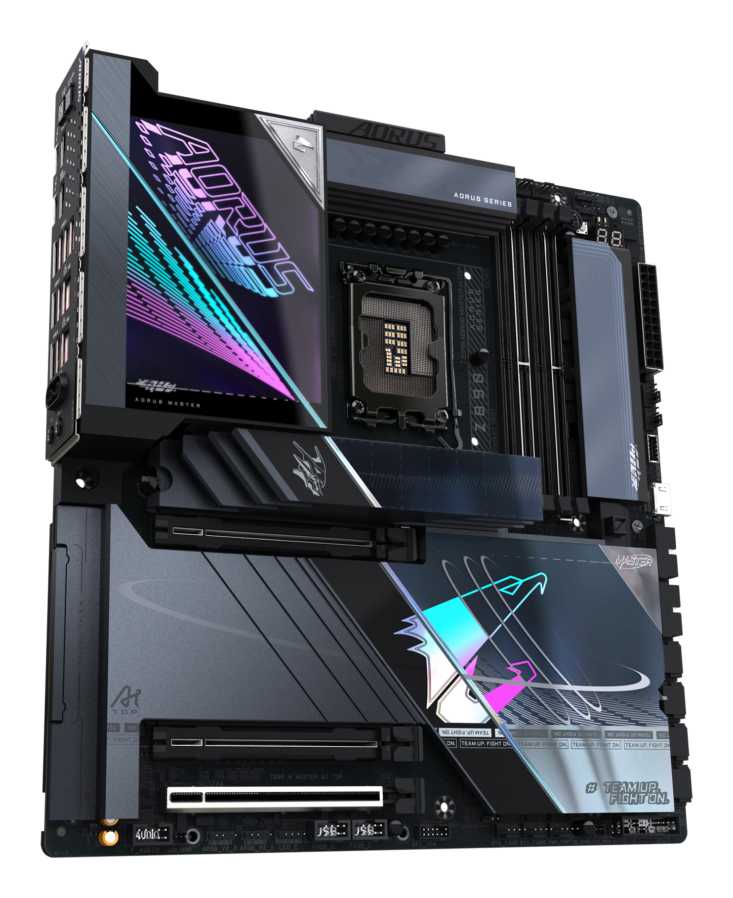 AORUS Z890 MASTER AI TOP Mainboard E-ATX LGA 1851 Wi-Fi 7 USB4 Schwarz