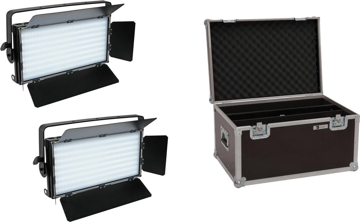 EUROLITE Set 2x LED PLL-480 CW/WW Panel + Case (20000676)