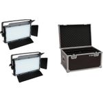 EUROLITE Set 2x LED PLL-480 CW/WW Panel + Case (20000676)