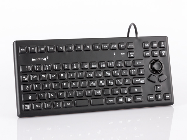 InduKey InduProof 3 TKG-086-MB-IP68-BLACK Tastatur USB Mechanisch Schwarz