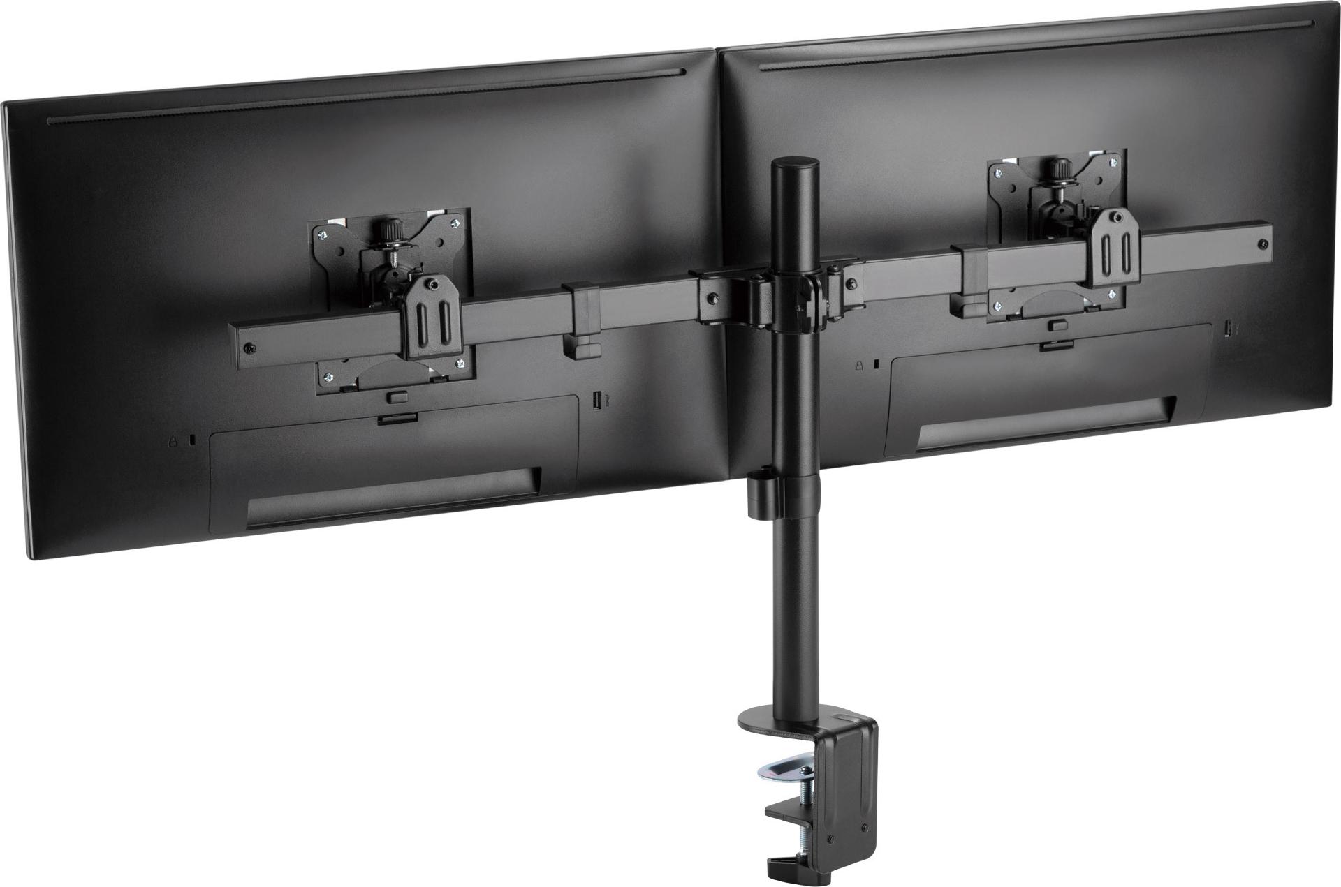 InLine Tischhalterung für 2 LCD-Displays 32" Schwarz