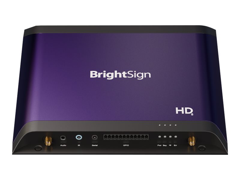 BrightSign HD5 HD1025 Digital Signage-Player 4K UHD Schwarz, Violett
