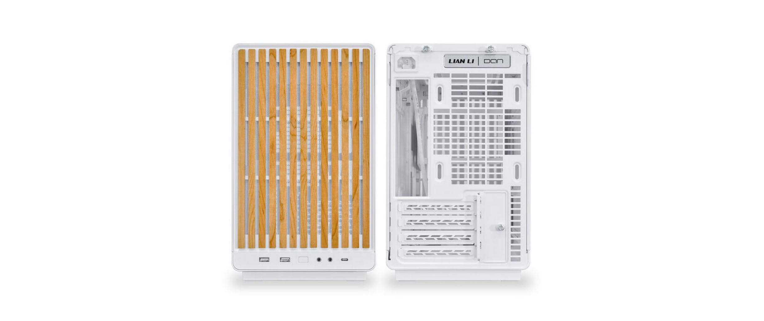 Lian Li A3-mATX Wood Edition Micro-ATX PC-Gehäuse Buche Weiß