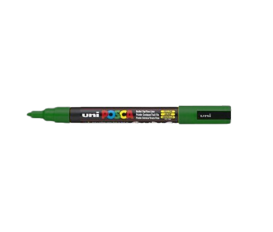 Uni-Ball POSCA PC-3M VF Künstlermarker Rundspitze 1,3 mm Wasserbasis Grün