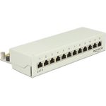 Delock Desktop Patchpanel 12 Port Cat.6 grau (87292)