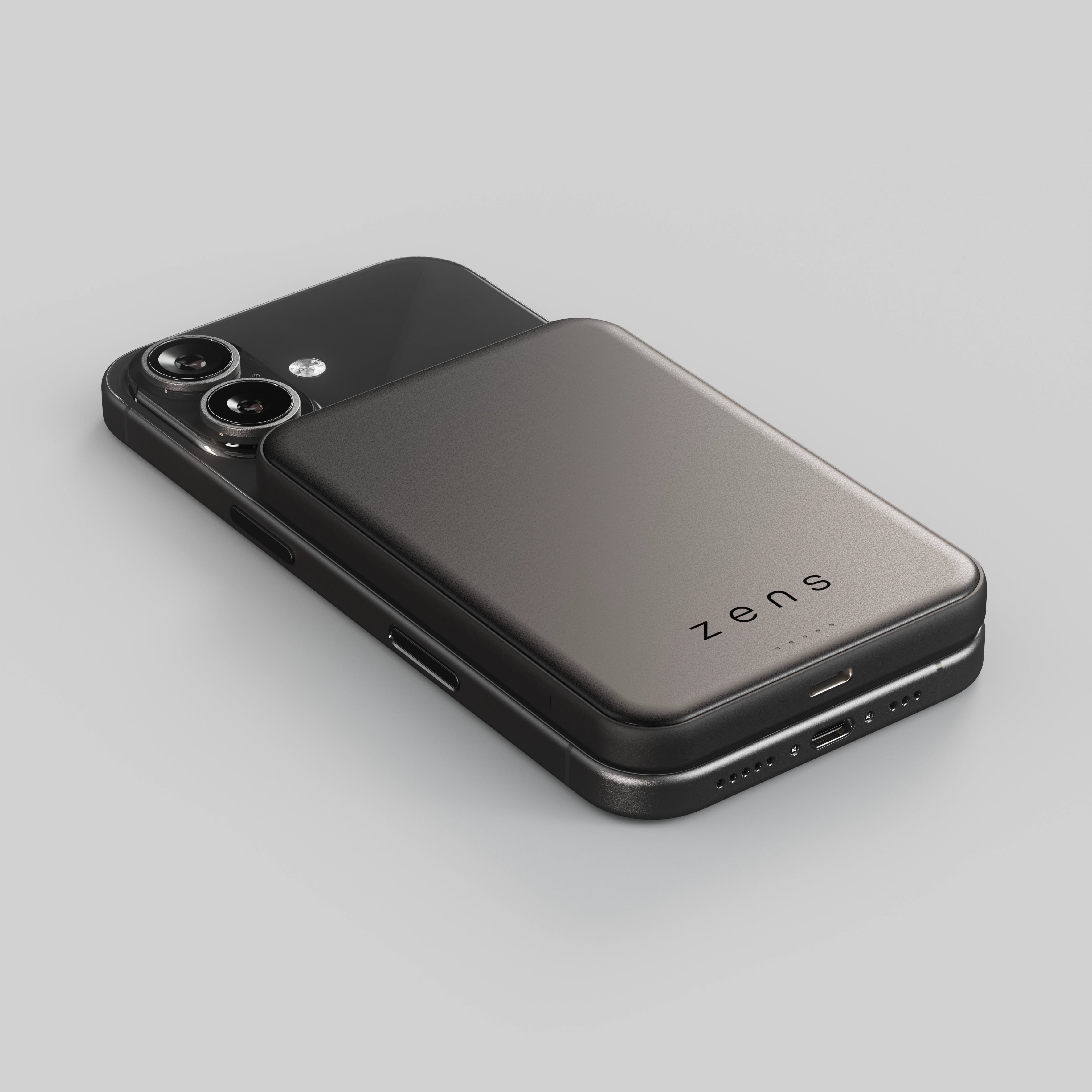 Zens ZEPP06B/00 Semi Solid State Induktive Powerbank 5000 mAh 25 W Schwarz